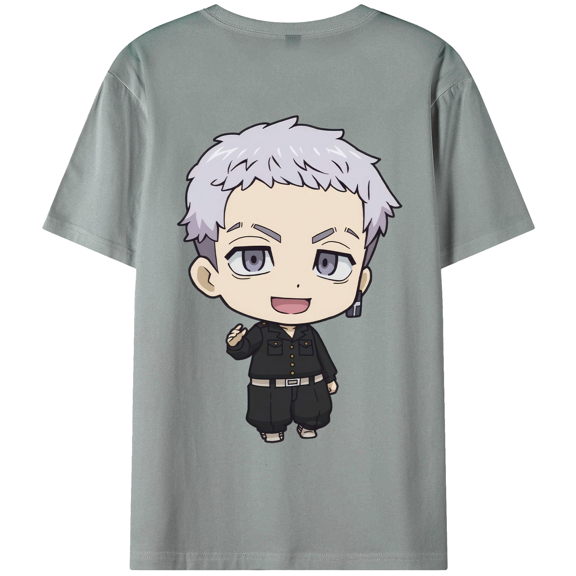 （画像用） 東京リベンジャーズ Tokyo Revengers 綿100％ メンズ半袖Tシャツ（バックプリント） 通気性